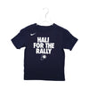 Youth Indiana Pacers 2024 NBA Playoffs Hali For The Rally T-shirt in Navy by Nike