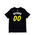 Adult Indiana Pacers #00 Bennedict Mathurin 23-24' CITY EDITION Name and Number T-shirt by Nike In Black - Back View