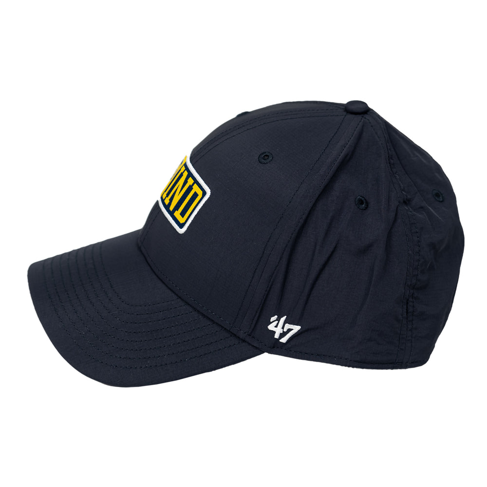 Adult Indiana Pacers Afterburn MVP Hat by 47' Brand In Blue - Left Side View