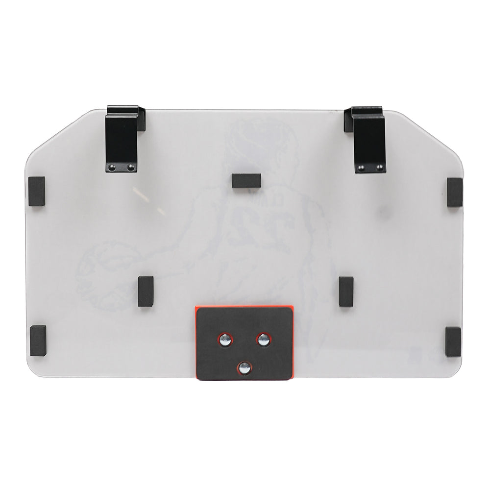 Indiana Fever Caitlin Clark Mini Hoop by Round 21 In White & Orange - Back View