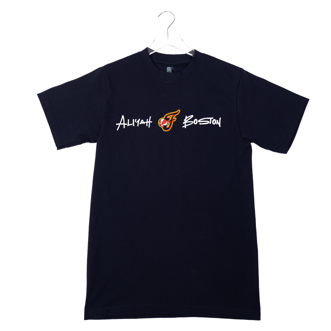 Adult Indiana Fever Aliyah Boston Signature Series T-shirt in Navy by Round21