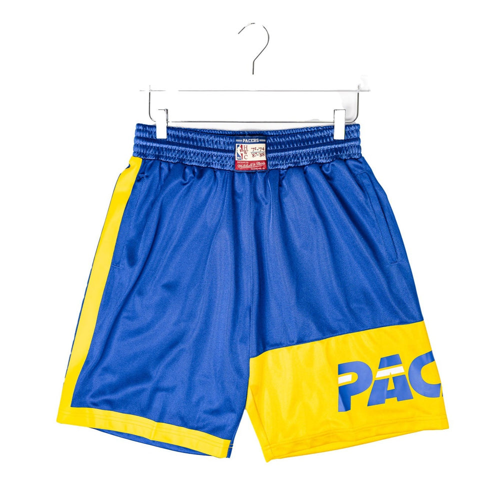 Men's Indiana Pacers Heritage Shorts by Mitchell and Ness