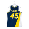 Adult Indiana Pacers Rik Smits #45 Flo-Jo Hardwood Classic Jersey by Mitchell and Ness - Back View
