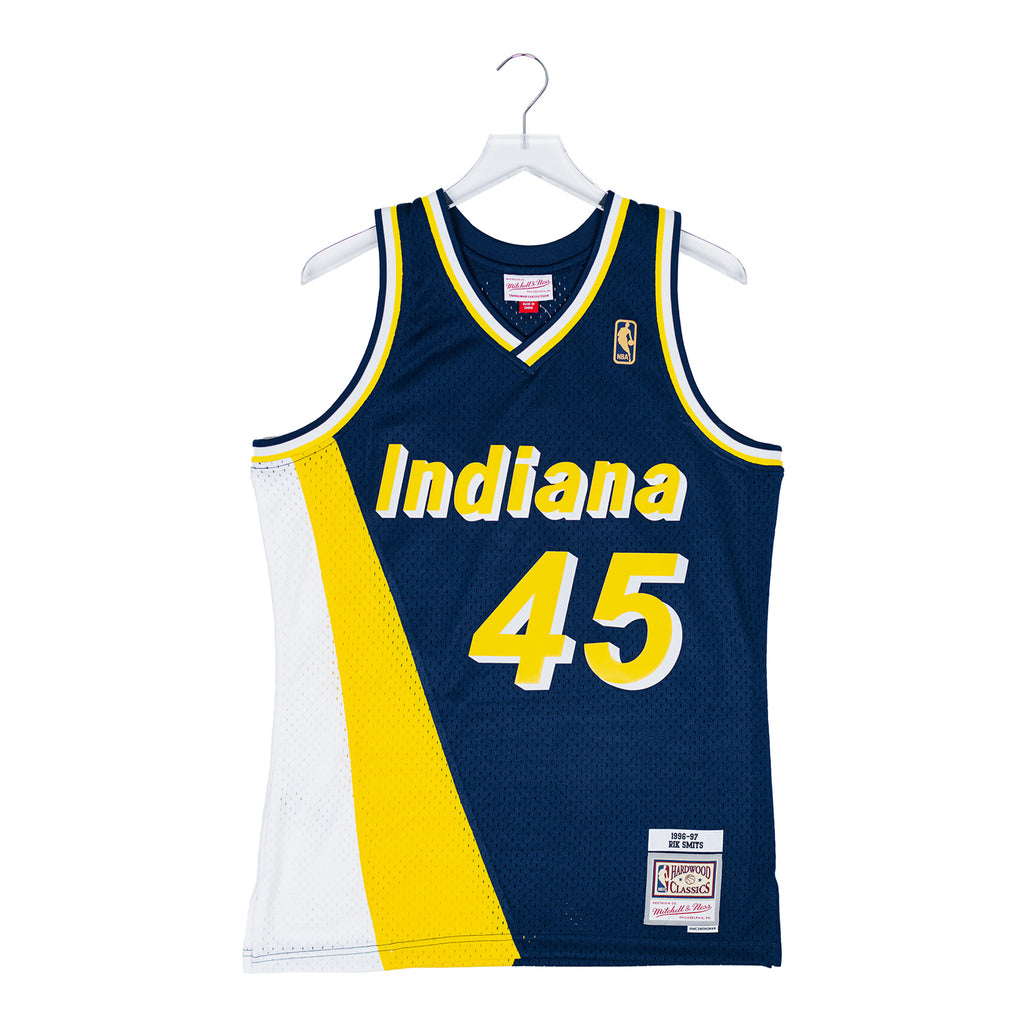 Vintage Champion NBA Indiana Pacers #45 Rik Smits Basketball Jersey Size 48
