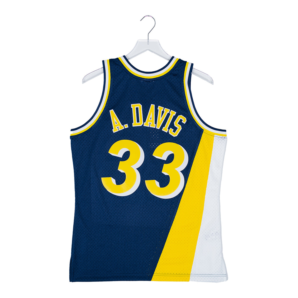 Men's Mitchell & Ness Antonio Davis Navy Indiana Pacers Hardwood Classics  Swingman Jersey