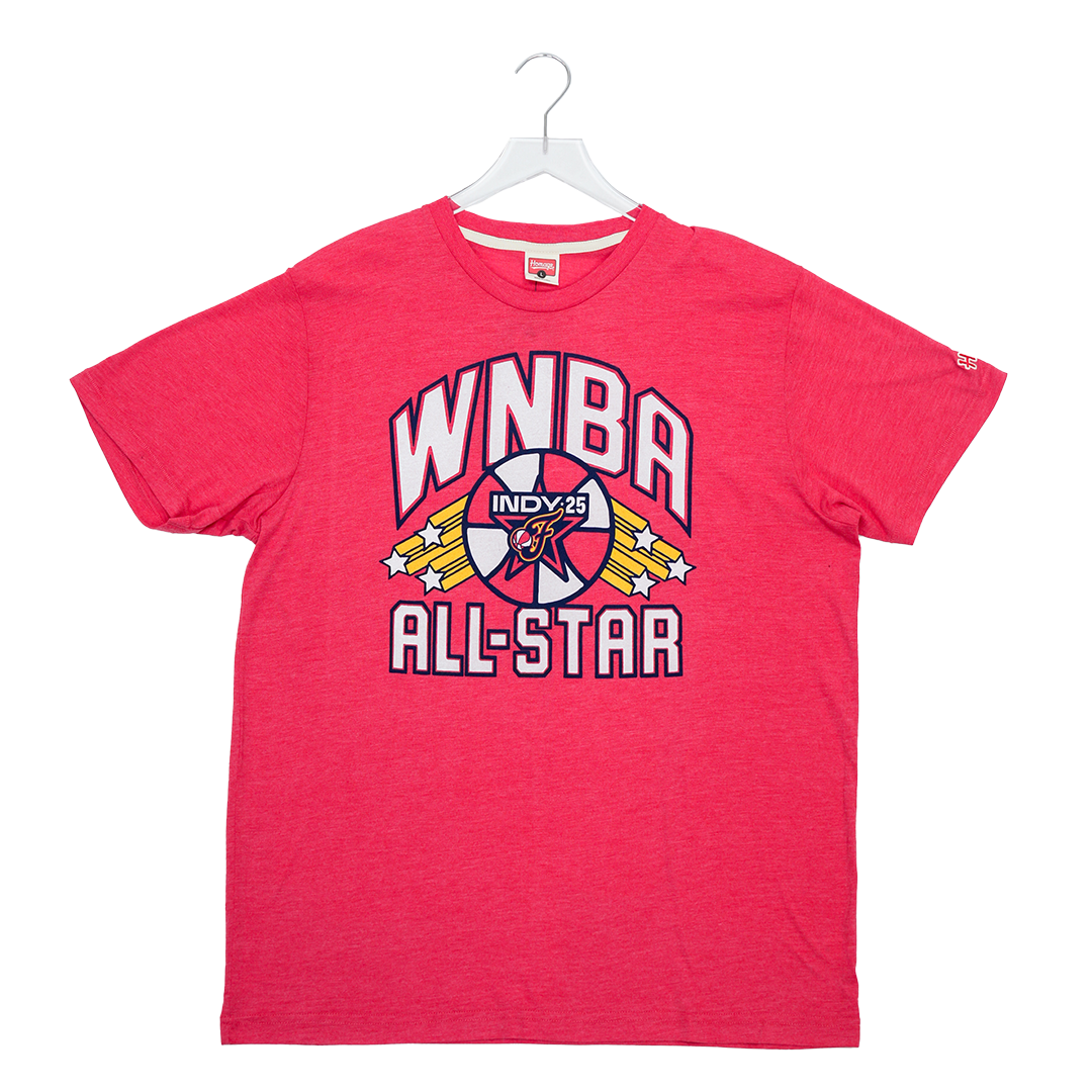 Adult WNBA All-Star 2025 Indy Short Sleeve Indy T-Shirt in Red by Homage
