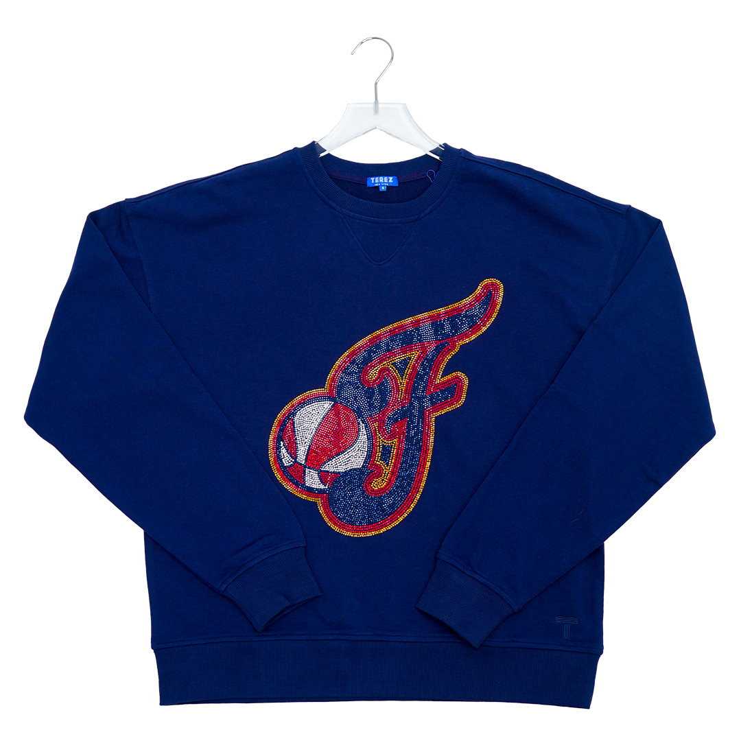 Women's Indiana Fever Gem Logo Crewneck Sweatshirt in Navy by Terez