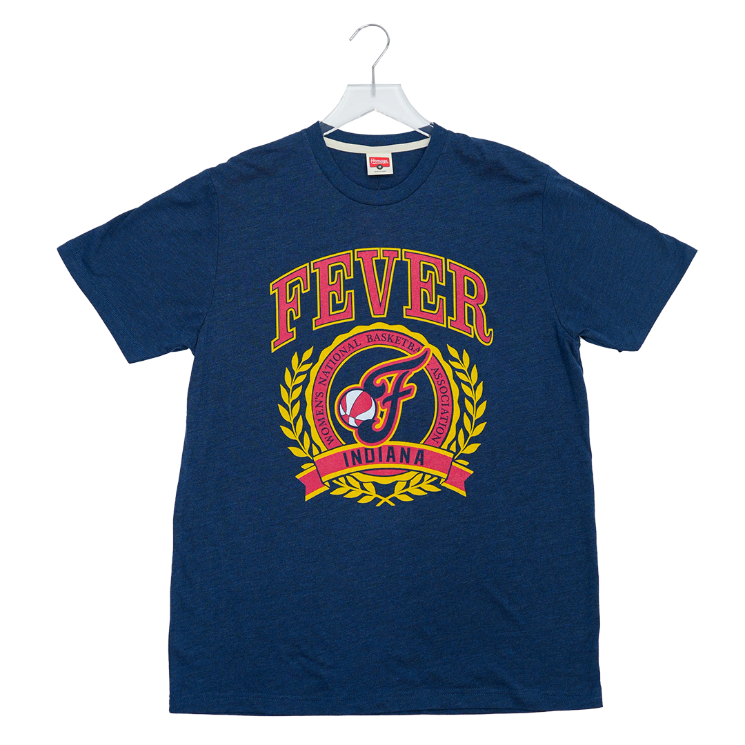 Adult Indiana Fever Crest T-shirt in Navy by Homage