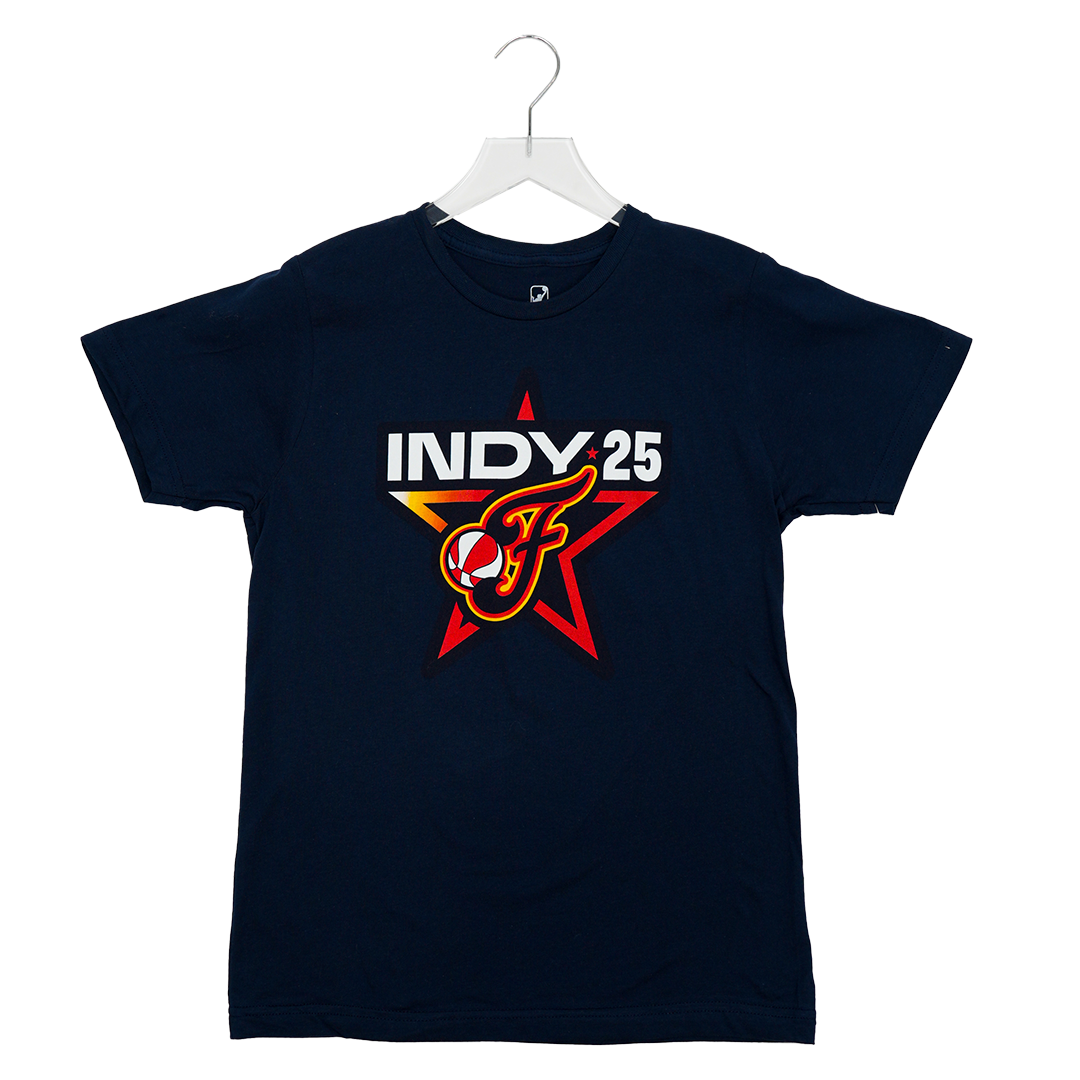 Youth WNBA All-Star 2025 Indy Logo T-Shirt in Navy by Fever Team Store