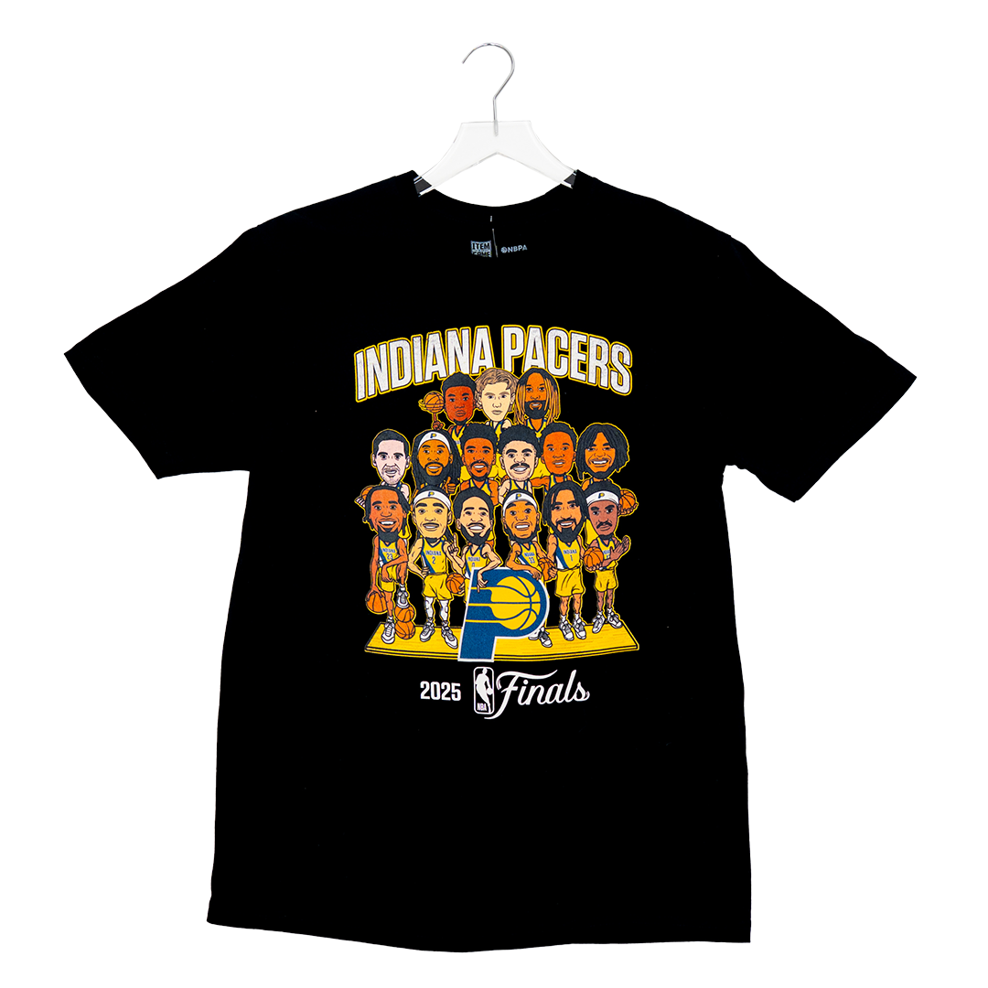 Adult Indiana Pacers 2025 NBA Finals Team T-shirt in Black by Pacers Team Store