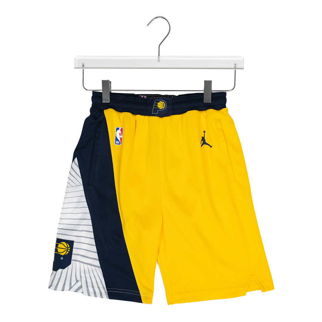 Adult Indiana Pacers Statement Swingman Shorts in Gold by Jordan