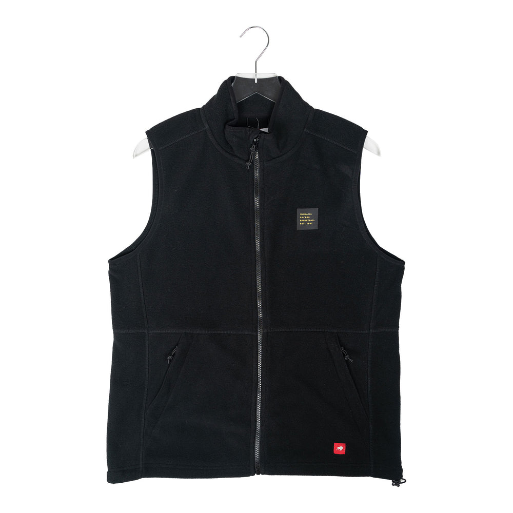 Adult Indiana Pacers Payson Full Zip Fleece Vest by Sportiqe