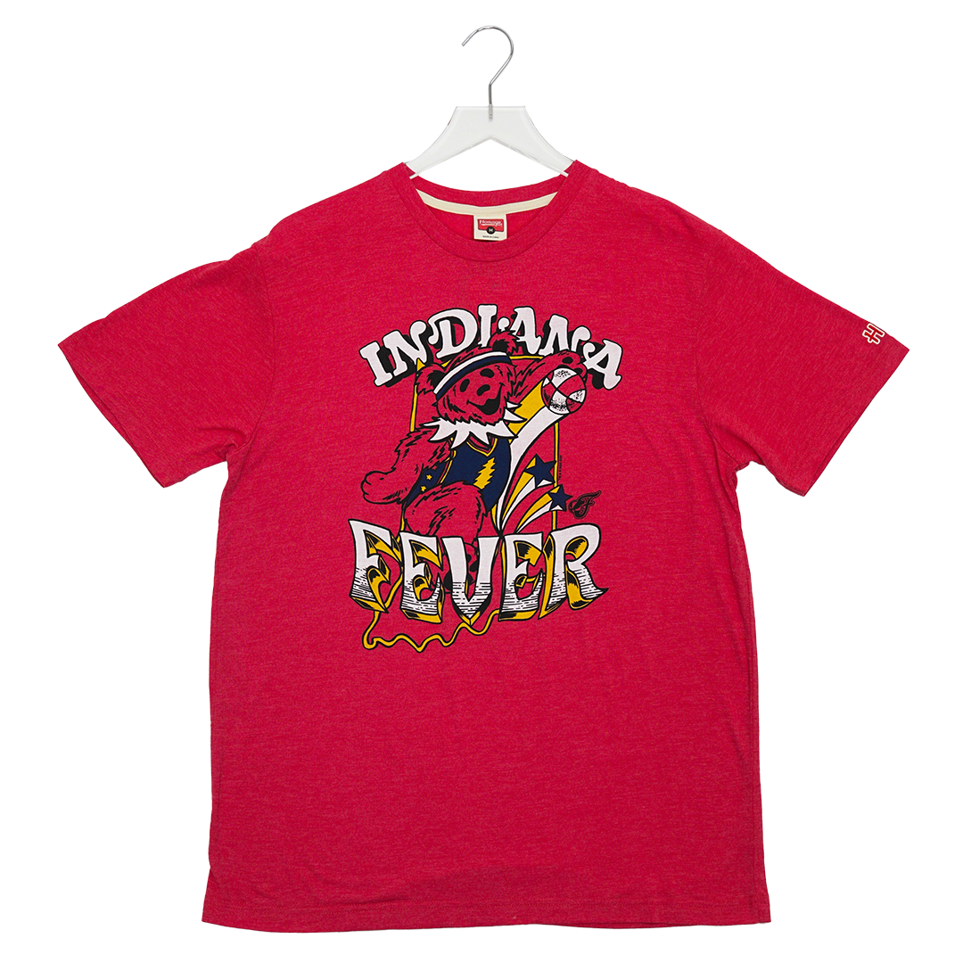 Adult Indiana Fever Grateful Dead T-Shirt in Red by Homage