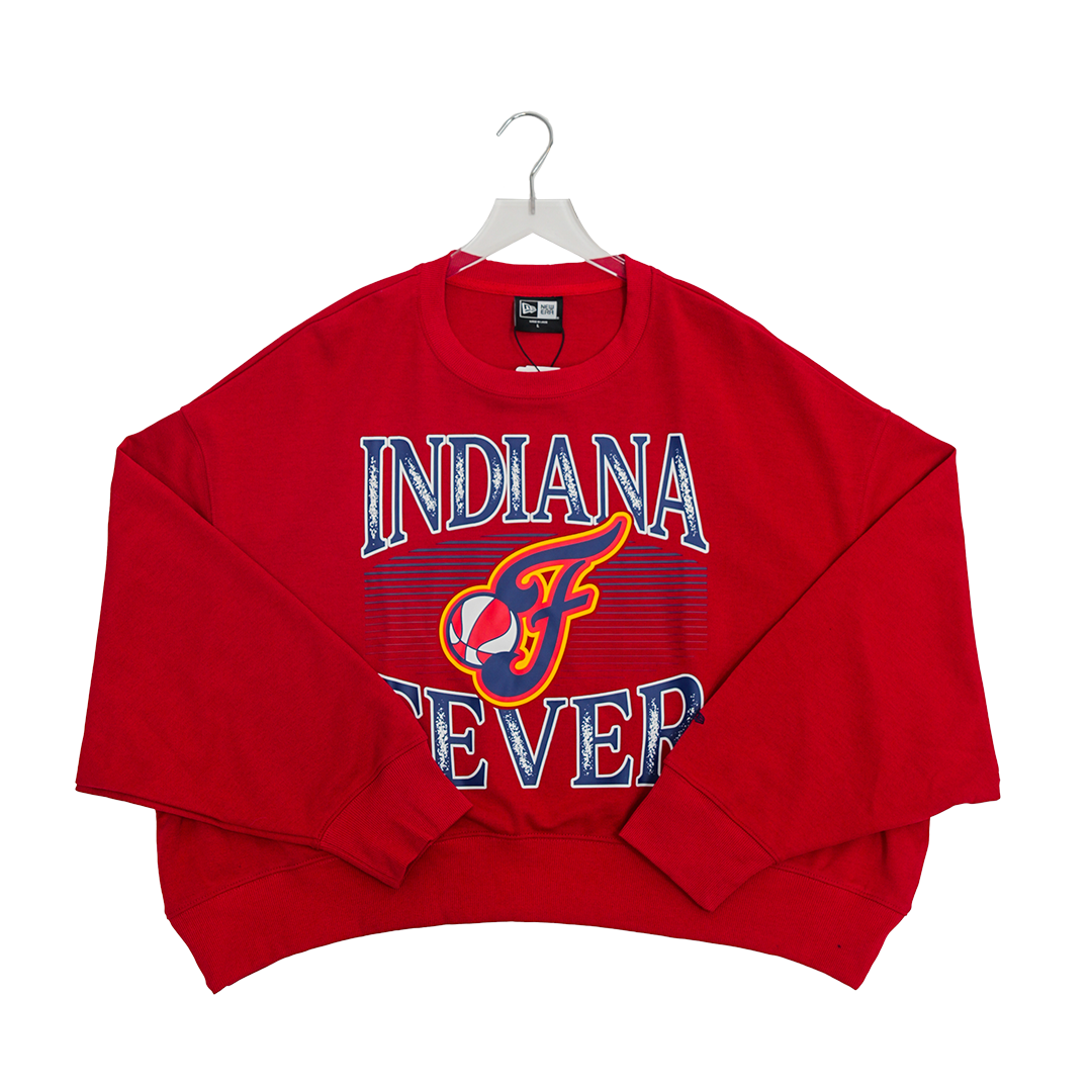 Women's Indiana Fever Leisure Crewneck Sweatshirt in Red by New Era