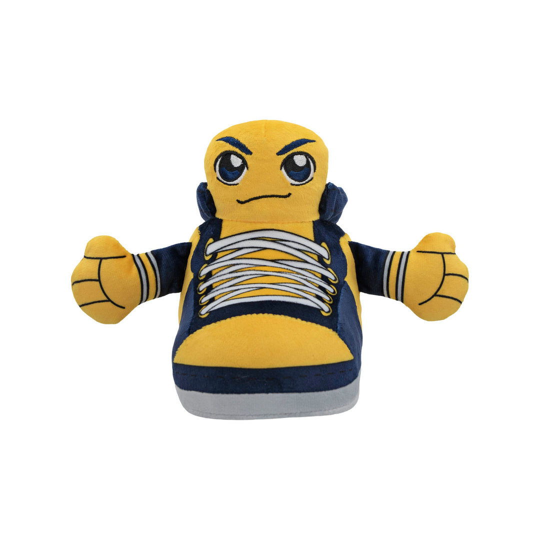 Indiana Pacers 6in Sneaker Plushie in Navy by Bleacher Creature - Front View