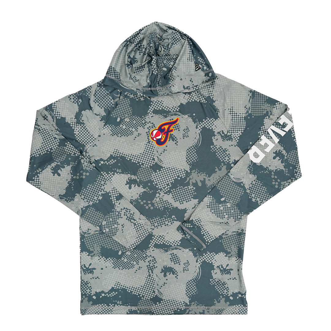 Adult Indiana Fever Lightweight Hooded Pullover in Camo by New Era