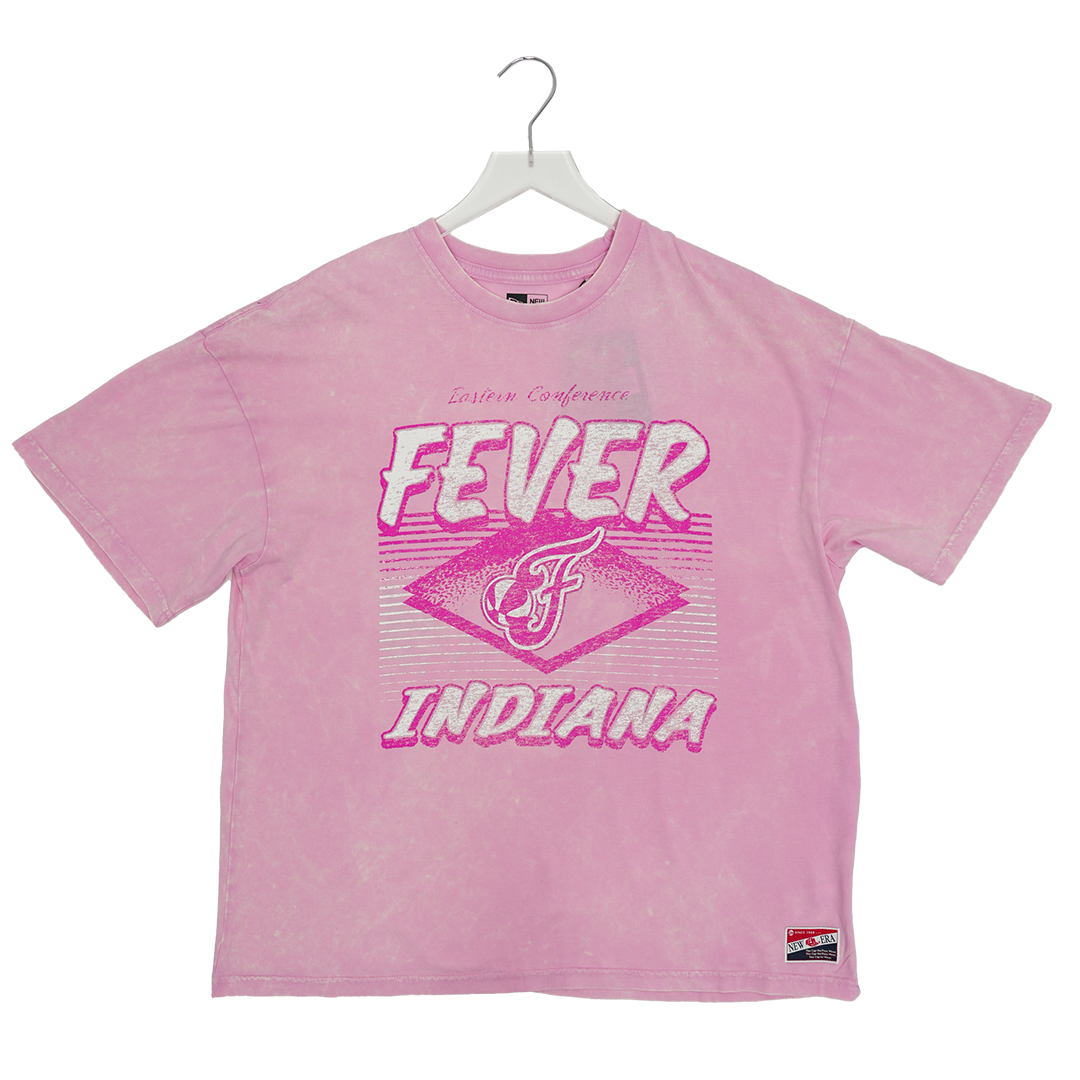 Women's Indiana Fever Washed T-Shirt in Pink by New Era