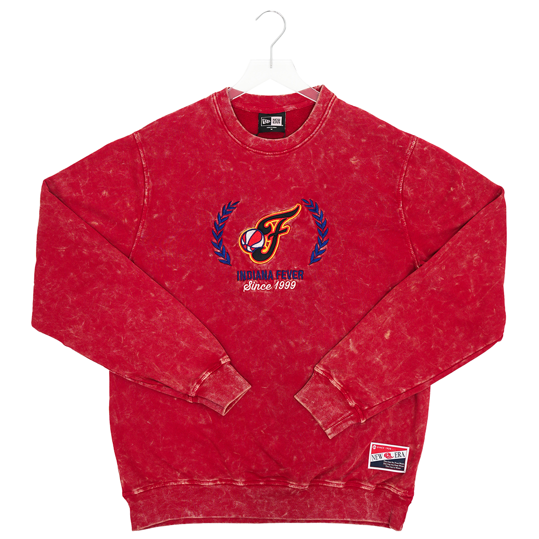 Adult Indiana Fever Throwback Crewneck Sweatshirt in Red by New Era