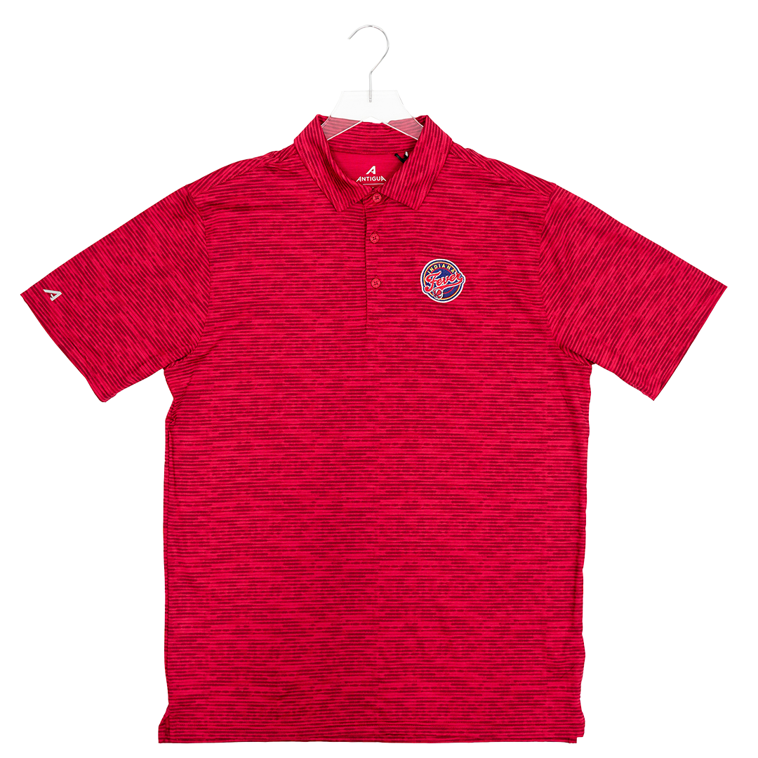 Adult Indiana Fever Static Polo Shirt in Red by Antigua