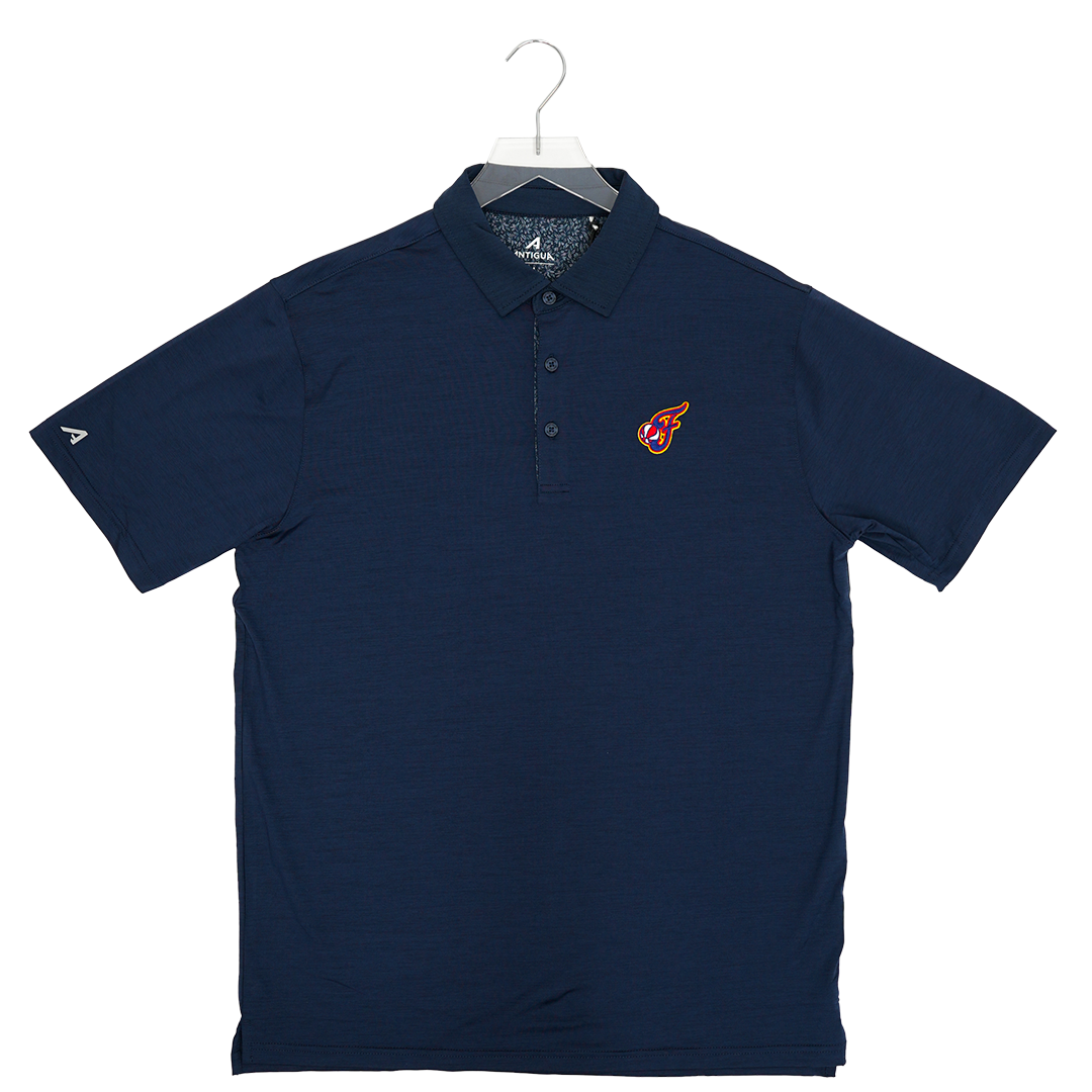 Adult Indiana Fever Hidden Blooming Polo Shirt in Navy by Antigua