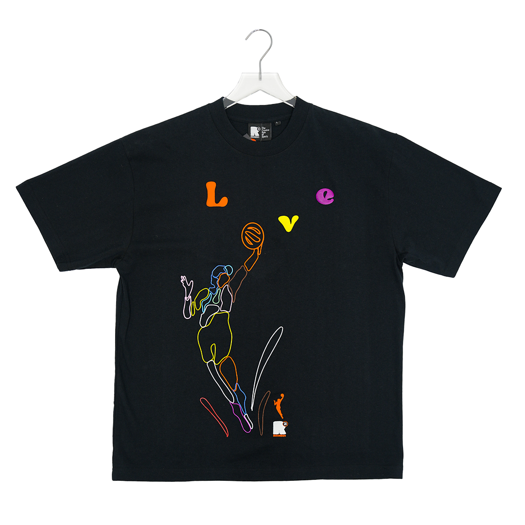 Adult Indiana Fever Pride T-Shirt in Black by Round 21