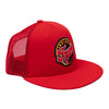 Youth Indiana Fever 9FIFTY Trucker Hat in Red by New Era - Right Side View