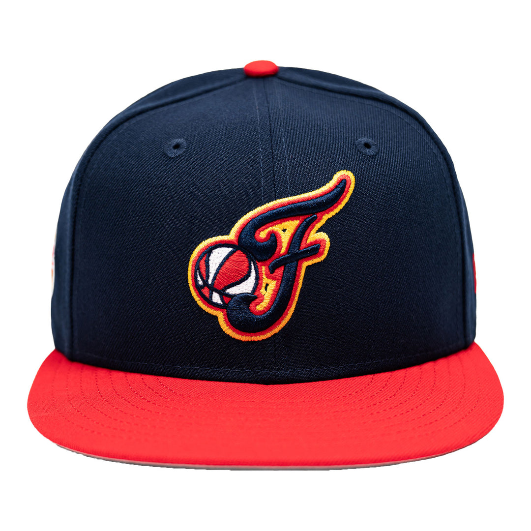 Adult Indiana Fever Secondary Logo 9Fifty Hat in Navy by New Era - Front View