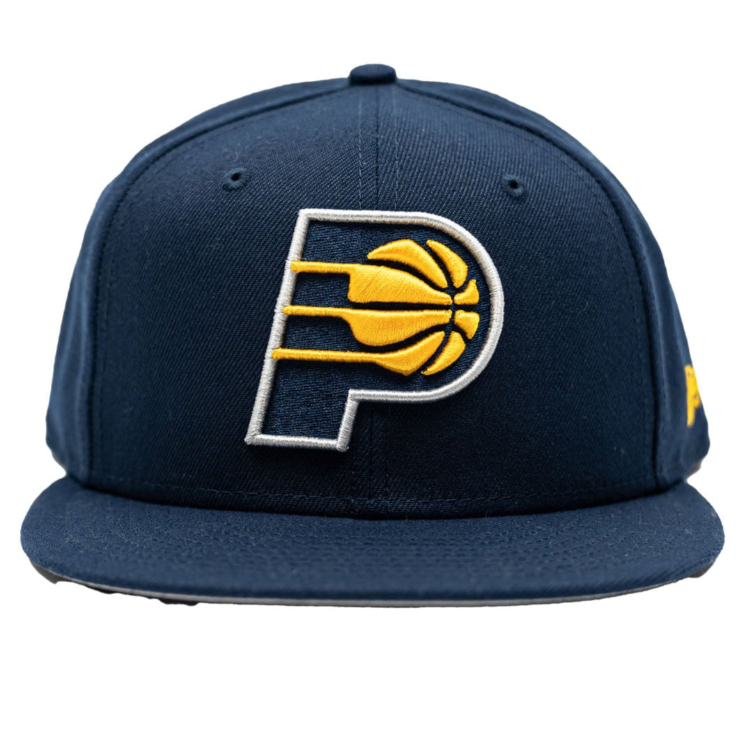 Adult Indiana Pacers Primary Logo 9Fifty Hat in Navy by New Era - Front View