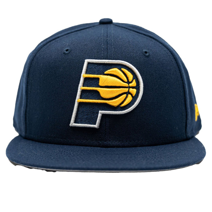 Adult Indiana Pacers Primary Logo 9Fifty Hat in Navy by New Era - Front View