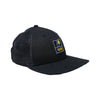 Adult Indiana Pacers LP Label Patch 9Fifty Hat in Navy by New Era - Angled Right Side View