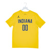 Adult Indiana Pacers #00 Bennedict Mathurin Statement Name and Number T-shirt by Jordan - Front View