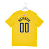 Adult Indiana Pacers #00 Bennedict Mathurin Statement Name and Number T-shirt by Jordan - Back View
