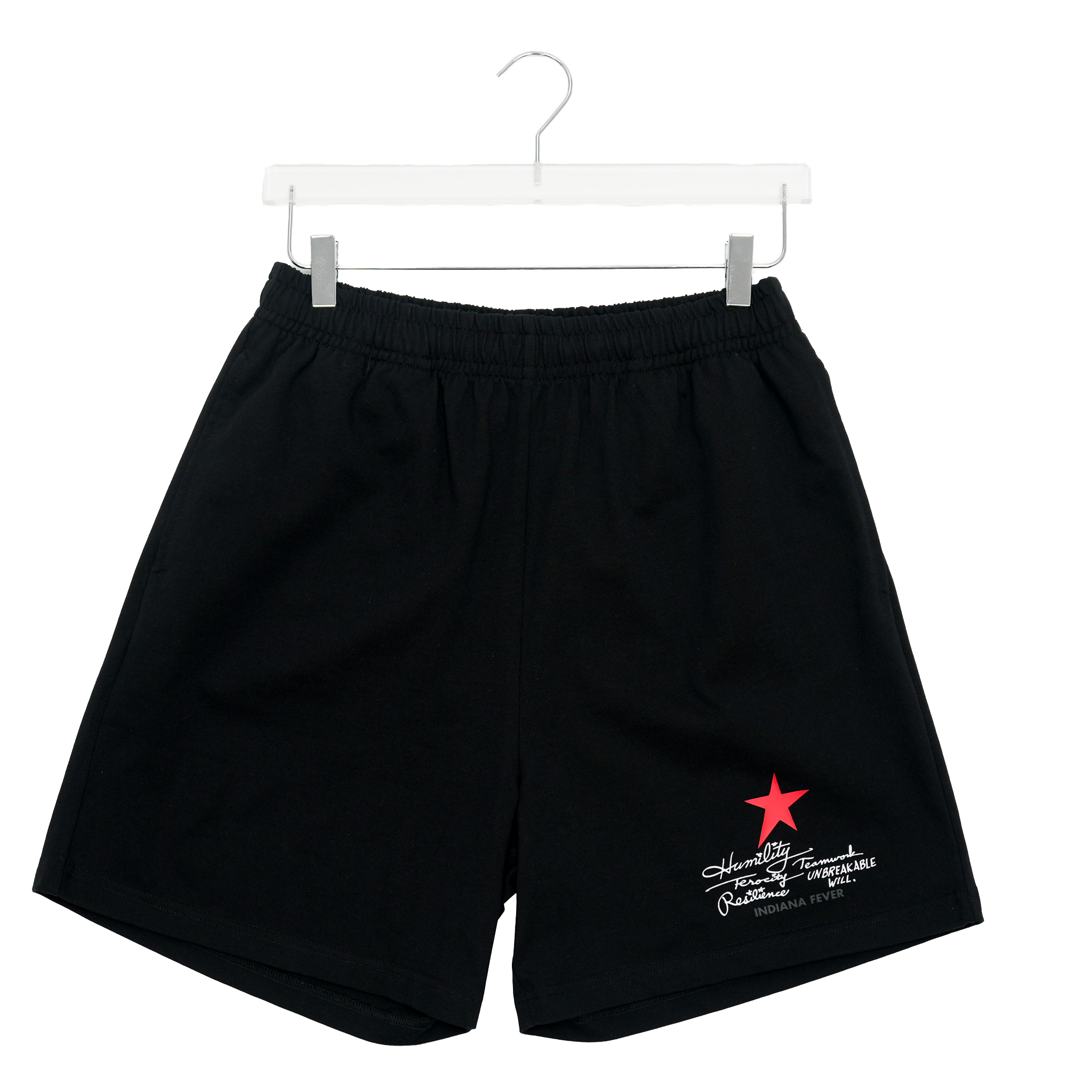Adult Indiana Fever Phrase Shorts in Black by 9 COMMONS – Pacers