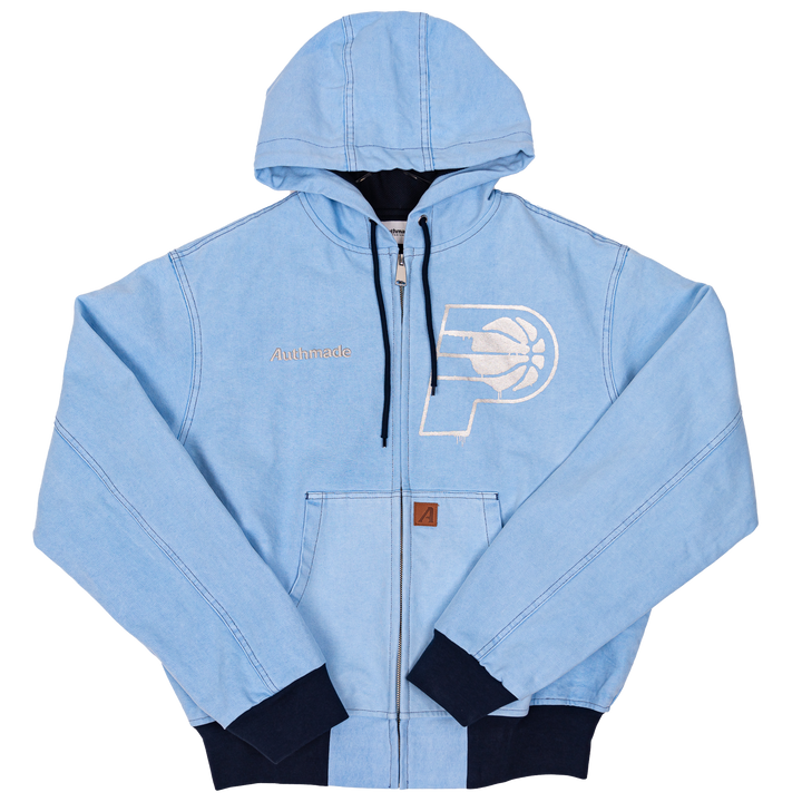 Adult Indiana Pacers 24-25' CITY EDITION Full-Zip Work Jacket in Denim by Authmade