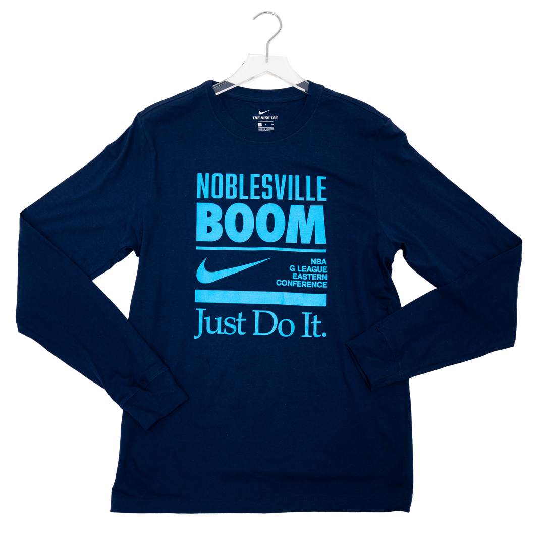 Adult Noblesville Boom JUST DO IT T-shirt in Navy by Nike