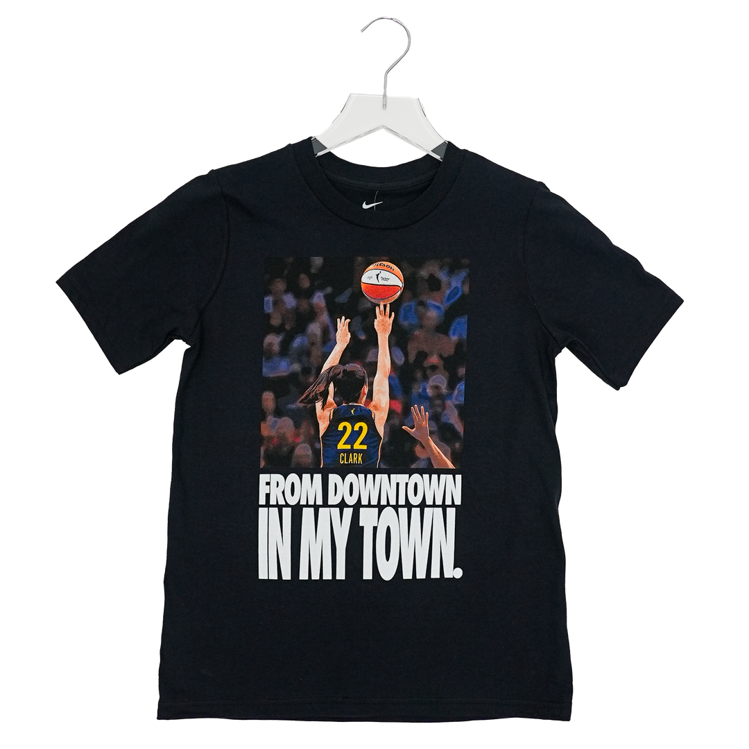 Youth Indiana Fever WNBA All-Star 2025 Short Sleeve Caitlin Clark Athlete T-Shirt in Black by Nike