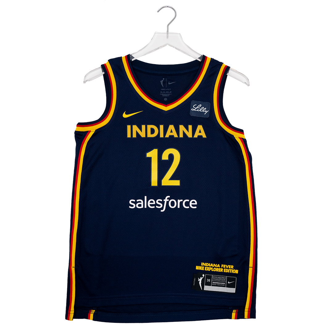 Adult Indiana Fever #12 Damiris Dantas Explorer Swingman Jersey in Navy by Nike