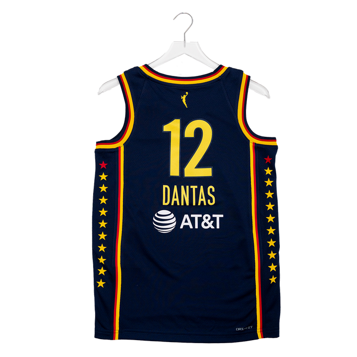 Adult Indiana Fever #12 Damiris Dantas Explorer Swingman Jersey in Navy by Nike