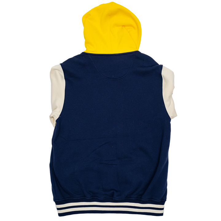 Adult Indiana Pacers Courtside Fleece Full-Zip Jacket in Navy by Mitchell and Ness