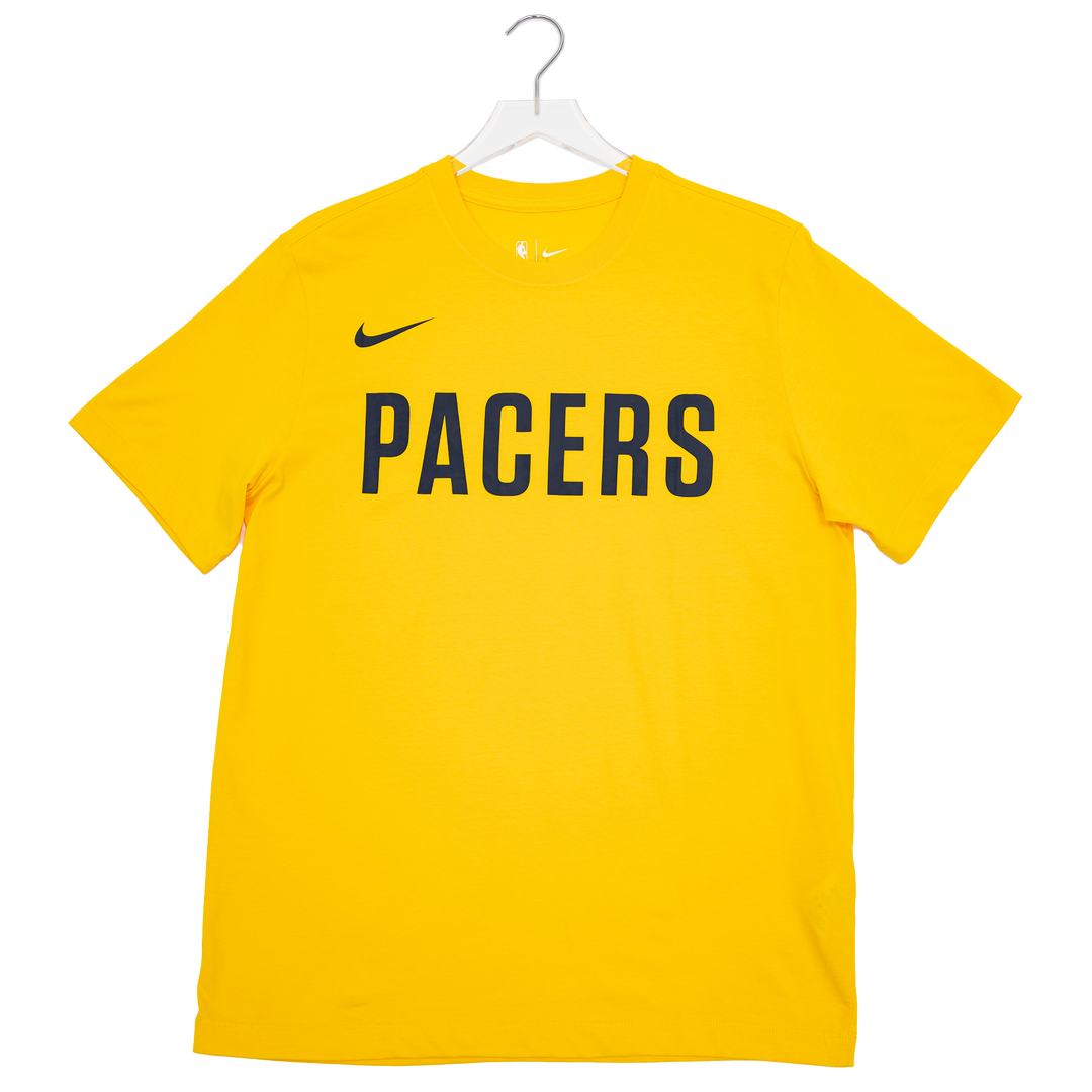 Adult Indiana Pacers Wordmark Core Cotton T-Shirt in Gold by Nike