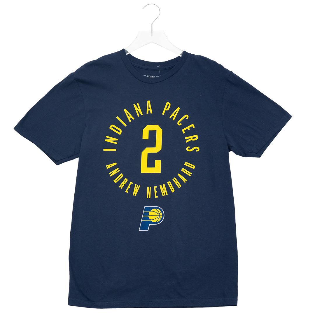 Adult Indiana Pacers #2 Andrew Nembhard Alternate Icon Name and Number T-shirt in Navy by Pacers Team Store