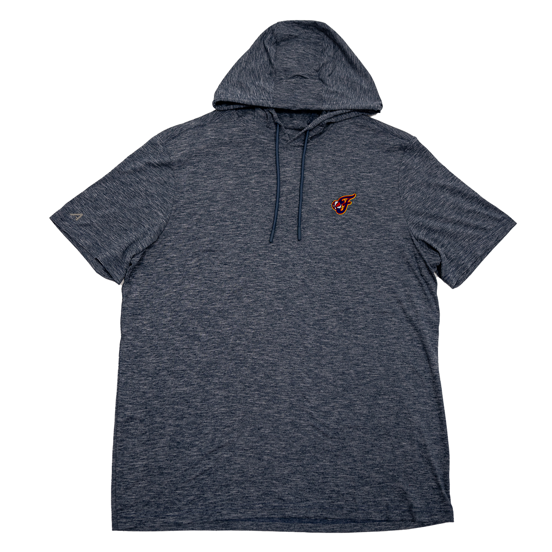 Adult Indiana Fever Short Sleeve Member Hoodie in Navy by Antigua