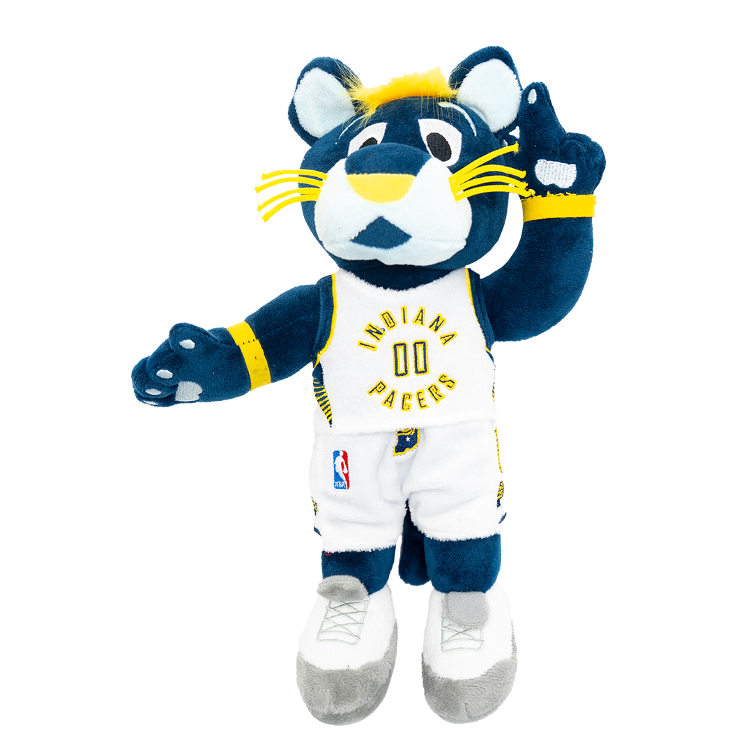 Indiana Pacers Boomer Plush Doll in 10 inches in White by Bleacher