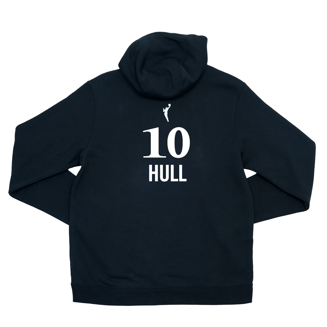 Adult Indiana Fever #10 Lexie Hull Stranger Things Rebel Name and Number Hooded Sweatshirt in Black by Nike