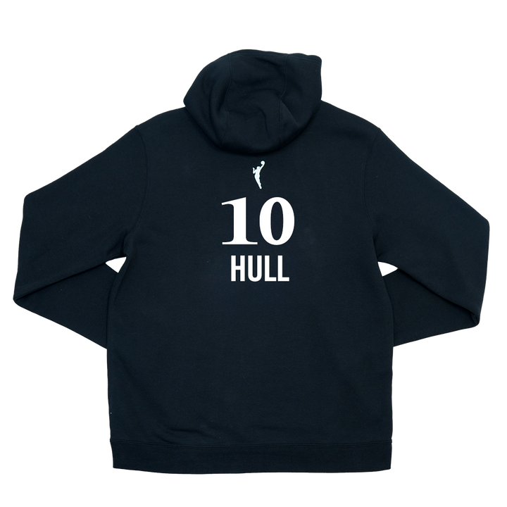 Adult Indiana Fever #10 Lexie Hull Stranger Things Rebel Name and Number Hooded Sweatshirt in Black by Nike