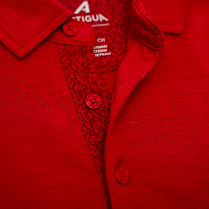 Adult Indiana Fever Hidden Blooming Polo Shirt in Red by Antigua