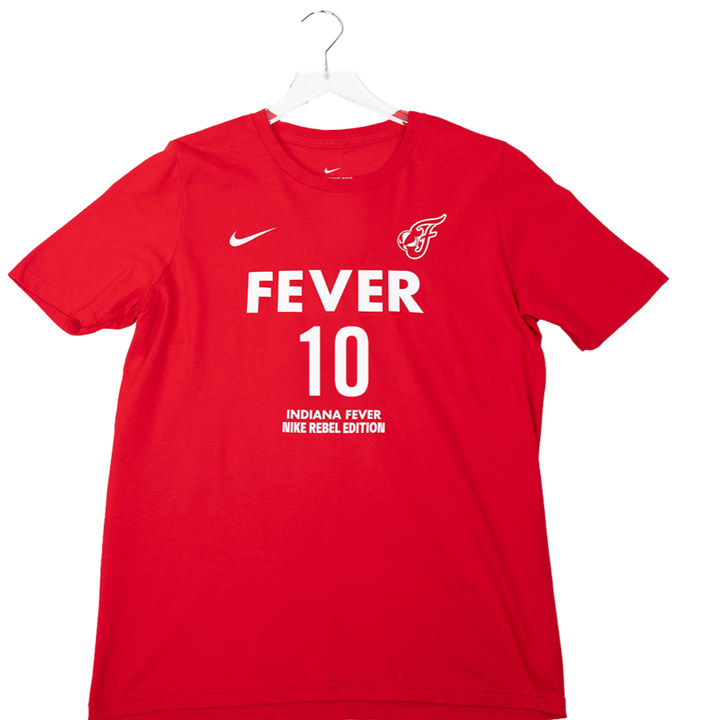 Adult Indiana Fever #10 Lexie Hull Rebel Name and Number T-Shirt in Red by Nike
