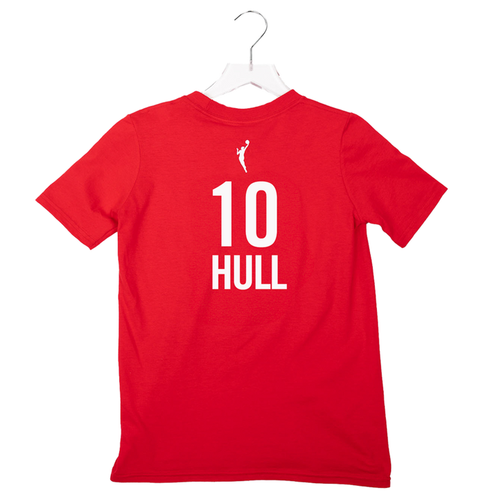 Adult Indiana Fever #10 Lexie Hull Rebel Name and Number T-Shirt in Red by Nike