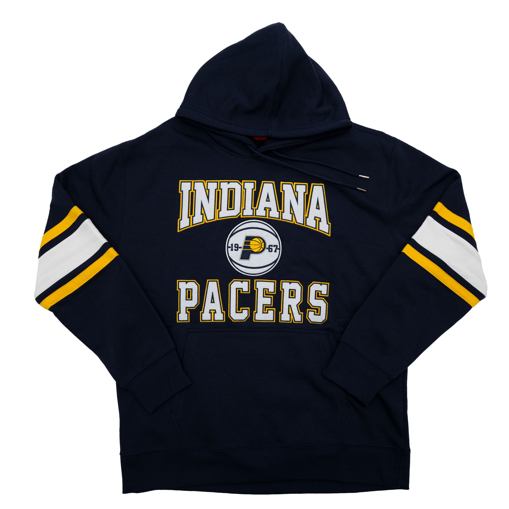 Adult Indiana Pacers Checkerboard Hooded Sweatshirt in Navy by