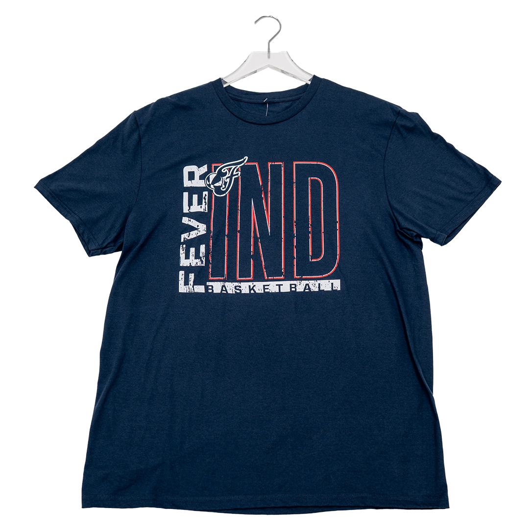 Adult Indiana Fever 'IND' T-shirt in Navy by Fever Team Store